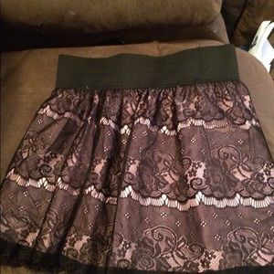 Pink and Black  skirt